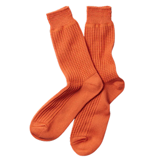 COTTON WAFFLE CREW SOCKS_3