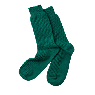 COTTON WAFFLE CREW SOCKS_5