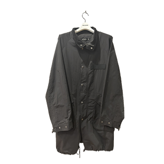 綿ナイロン高密度ポプリン M-90 スタンドモッズコート_2